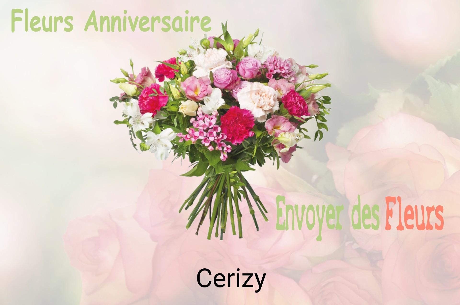 Bouquet de fleurs d’anniversaire livré à Cerizy